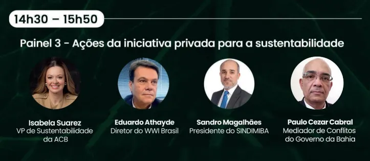 Painel 3: "Ações da iniciativa privada para a sustentabilidade"