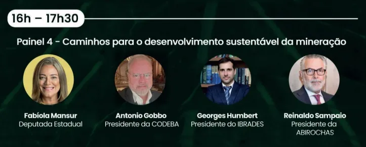 Painel 4: "Caminhos para o desenvolvimento sustentável da mineração"