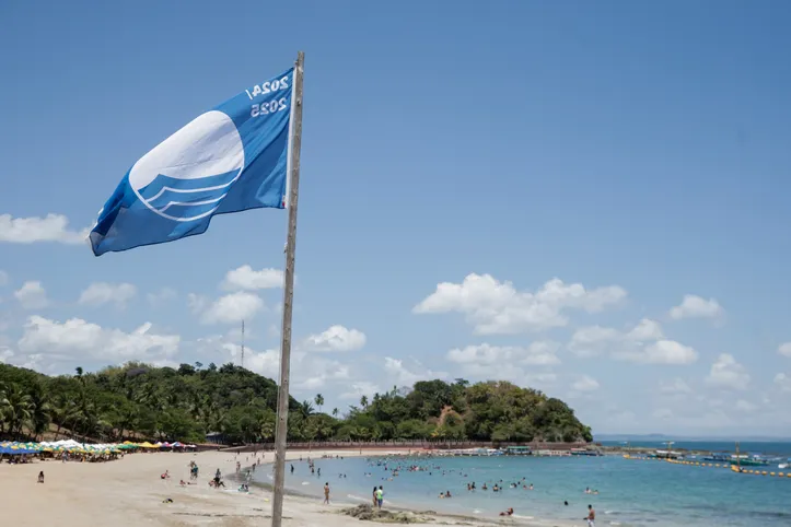 Bandeira Azul na Praia Nossa Senhora do Guadalupe