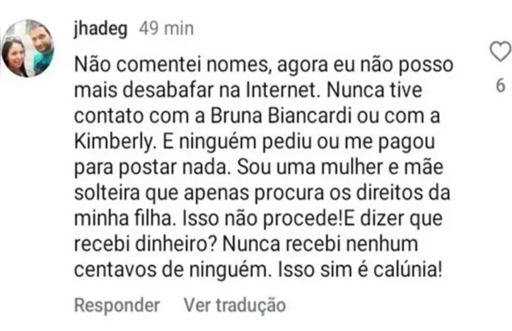 Gabriella Gáspár voltou a desabafar