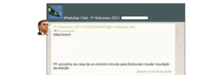 Documento consta no relatório da PF