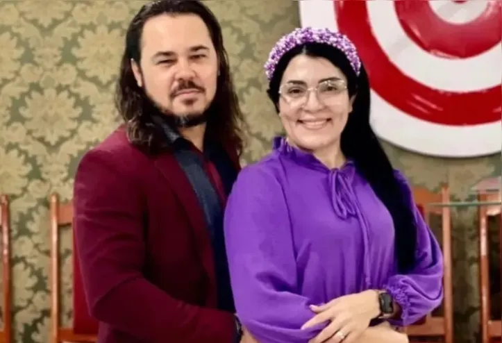 Sara Freitas e o então marido, Ederlan Mariano