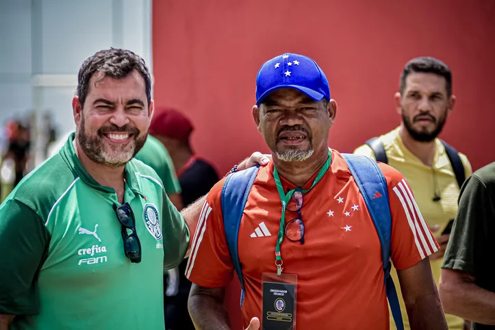 Responsáveis pela captação de jovens atletas de Palmeiras e Cruzeiro, João Paulo e Carlão, respectivamente, compareceram no evento