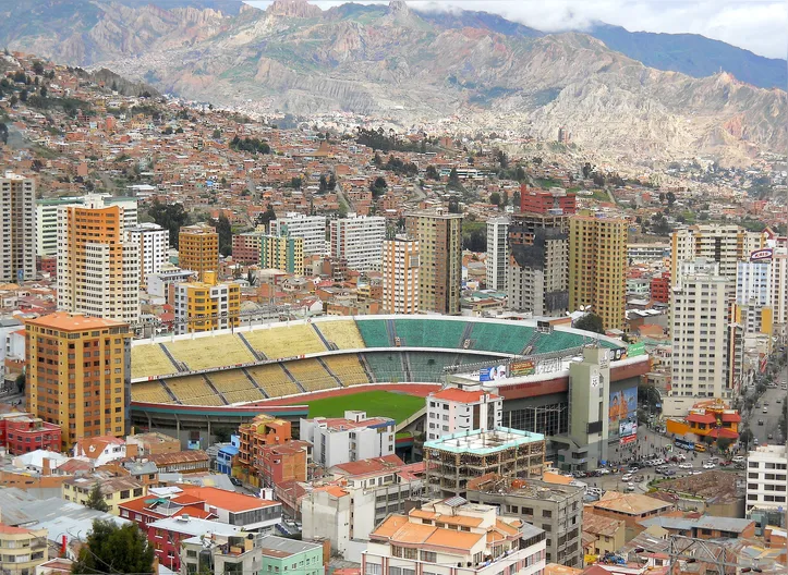 Estádio Hernando Siles, em La Paz, na Bolívia