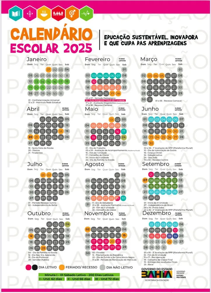 Imagem ilustrativa da imagem Volta às aulas: calendário escolar da rede estadual está disponível para consulta