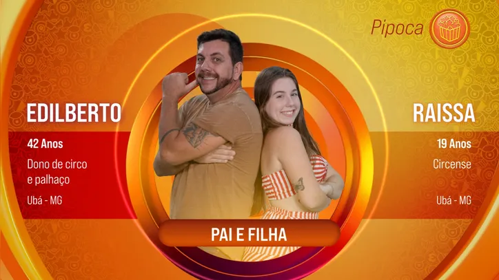 Pai e filha: Edilberto e Raissa