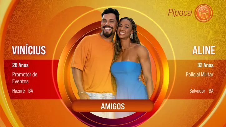 Amigos: Vinícius e Aline