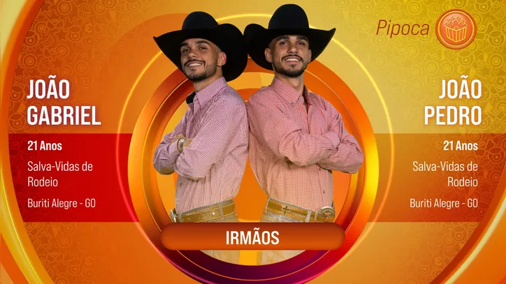 Irmãos: João Gabriel e João Pedro