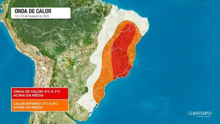 Grande parte do território baiano deverá sofrer com onda de calor