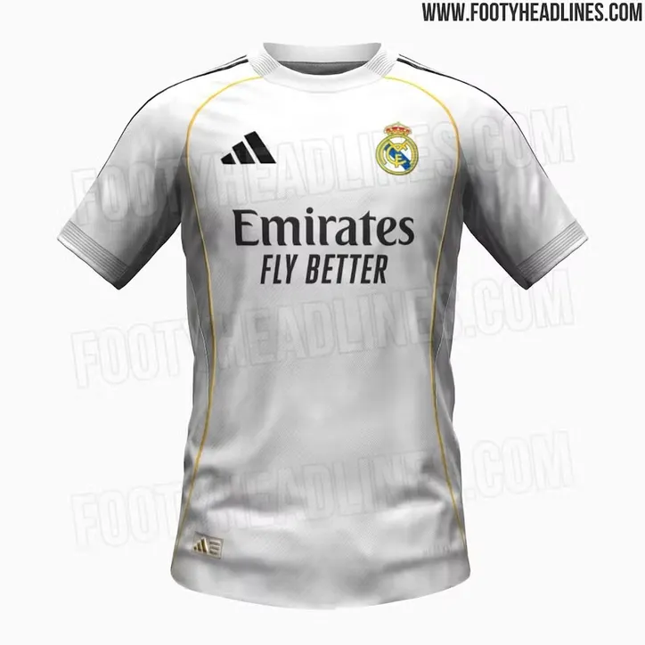 Imagem ilustrativa da imagem Imagens dos novos uniformes do Real Madrid são vazadas por site