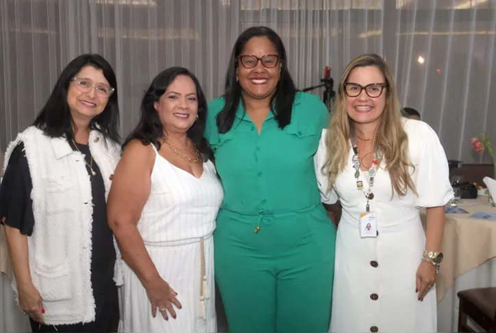 Christiane da Matta Bruni, Cássia Fernandes, Ana Rita Andradee Fernanda Lordêlo em dia de evento