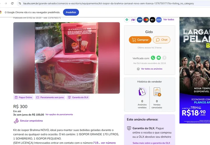 Venda de kit sem licença está saindo por R$300