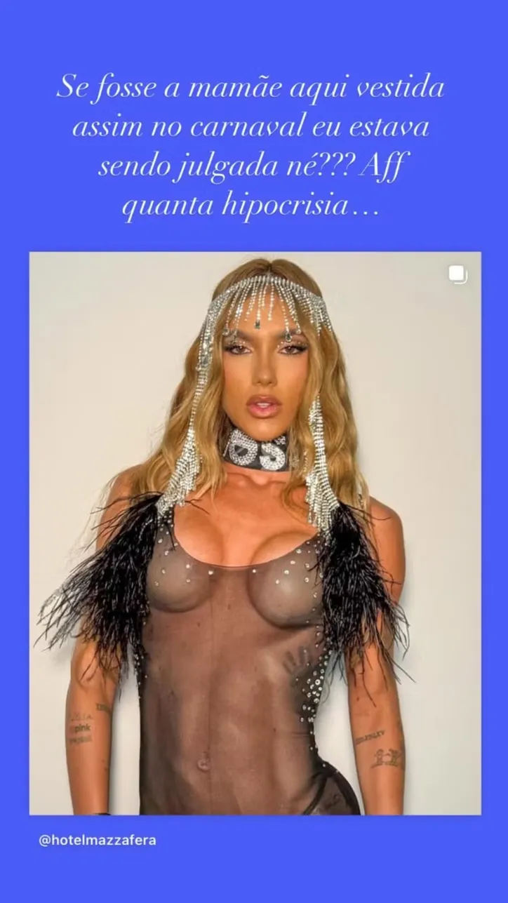 Imagem ilustrativa da imagem Andressa Urach detona Virgínia no Carnaval: "Quanta hipocrisia"