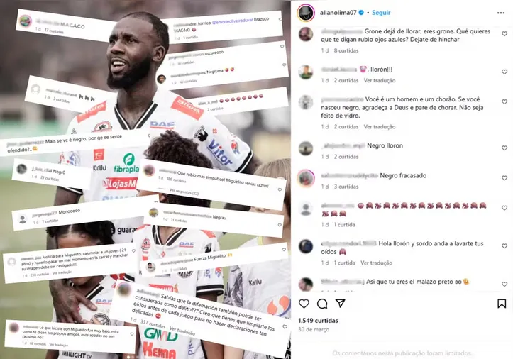 Allano foi alvo de ataques racistas