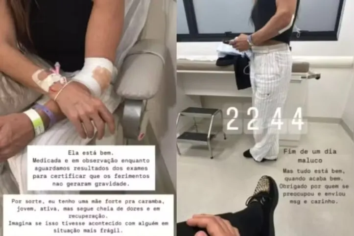 Bruno explica situação da mãe