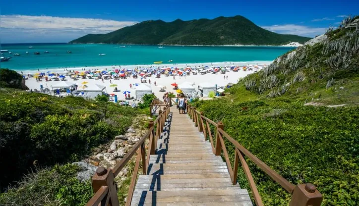 Pontal do Atalaia, localizado em Arraial do Cabo