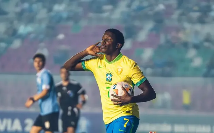 Ruan Pablo, do Bahia, pela Seleção Brasileira sub-17