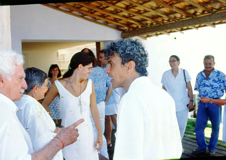 Jorge Amado e Caetano Veloso