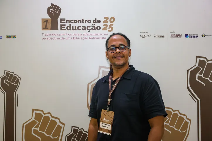 Leandro Araújo, coordenador municipal de educação antirracista e educação escolar quilombola de Cachoeira