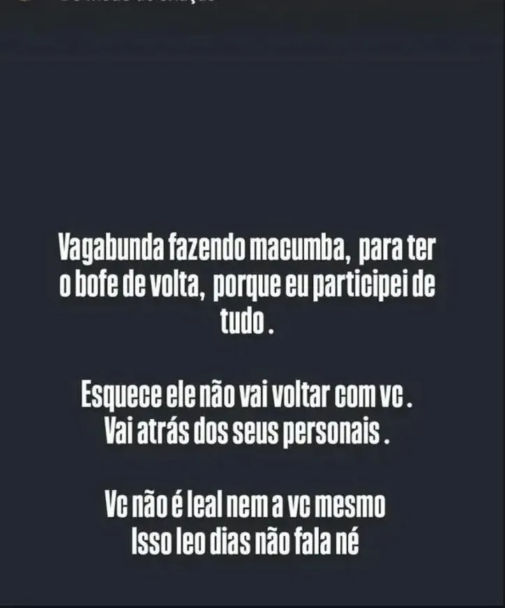 Ex-caseiro acusa Gracyanne Barbosa de 'fazer macumba' para Belo