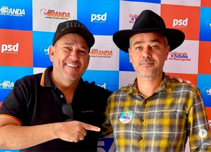 Mirada do São Roque e Binho Galinha, durante eleição de 2024