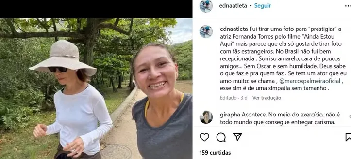 Fernanda Torres foi criticada por postura