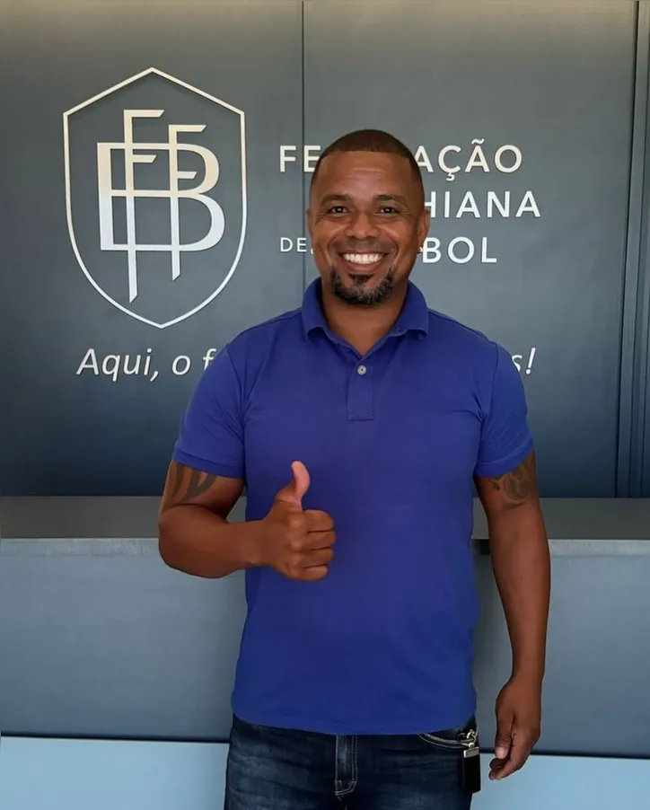 Nádson em visita na sede da FBF esse ano