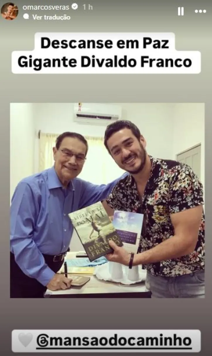 Imagem ilustrativa da imagem Ivete e outros famosos lamentam morte de Divaldo Franco: “Vá em paz”