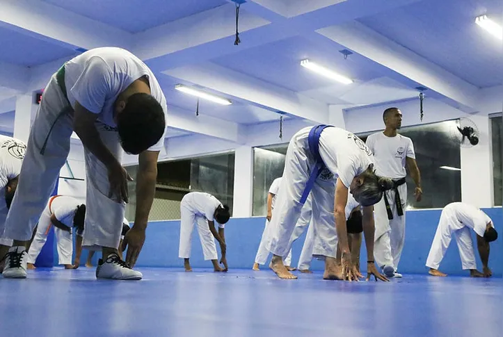 Alongamentos no início da aula