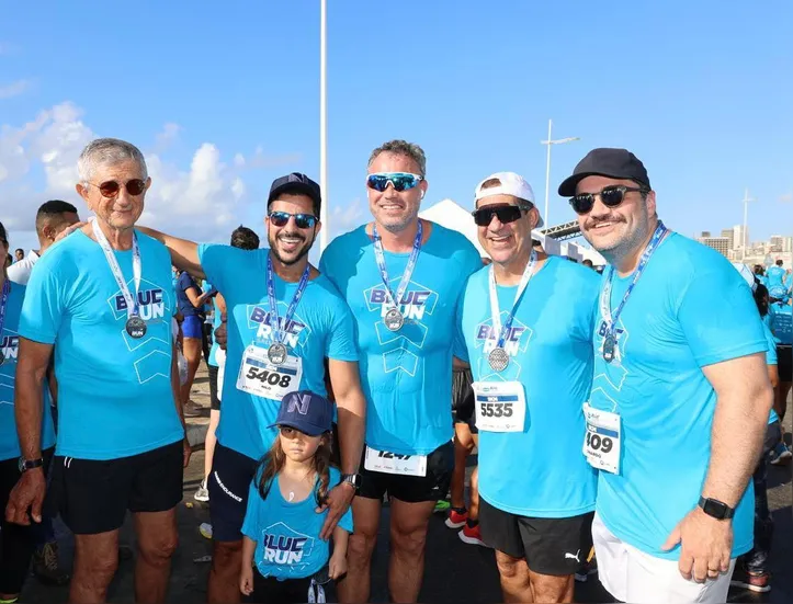 Nilo Leão, Nilo Jorge, Almiro Vieira, Durval Lélys, Leonardo Calazans, e a pequena Alice Nila Leão