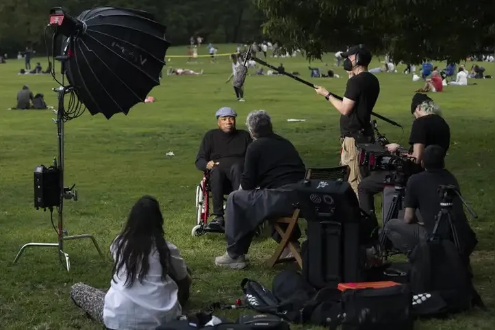 Bastidores da gravação do documentário sobre o cantor Milton Nascimento