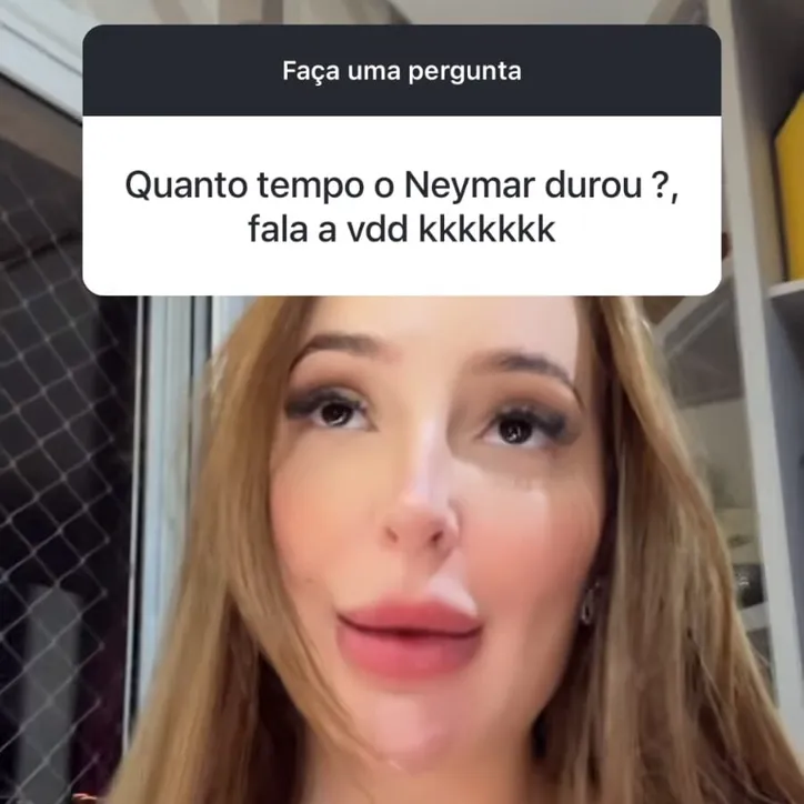 Modelo respondeu sobre transa com Neymar