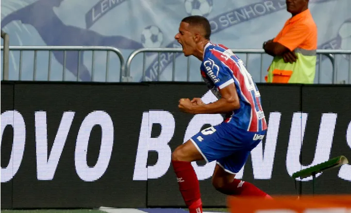 Luciano Juba marcou o segundo gol do Bahia na goleada sobre o Atlético-MG