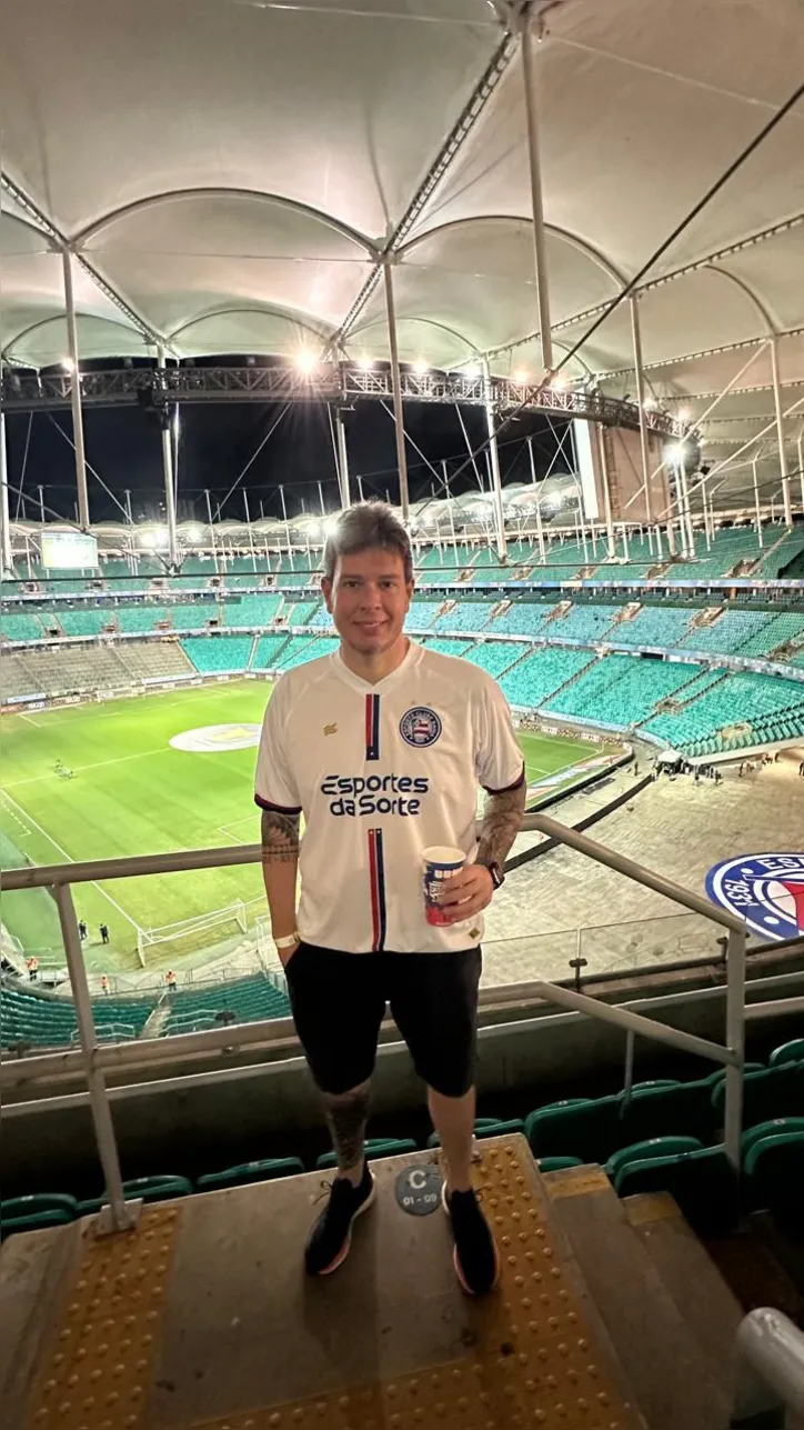 Eduardo Seixas, torcedor do E.C Bahia, disse ser contra vaiar o time durante a partida