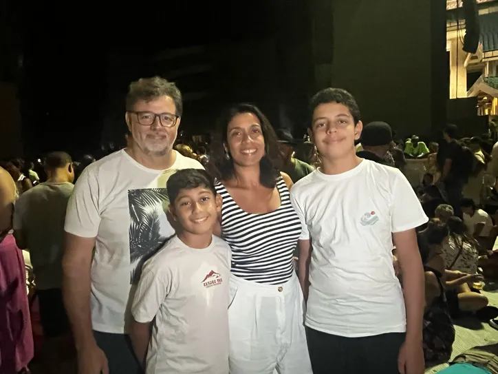 Família Rebouças no show de despedida de Gilberto Gil