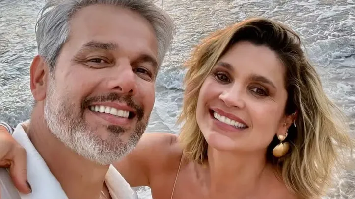 Flávia Alessandra e o marido Otaviano Costa