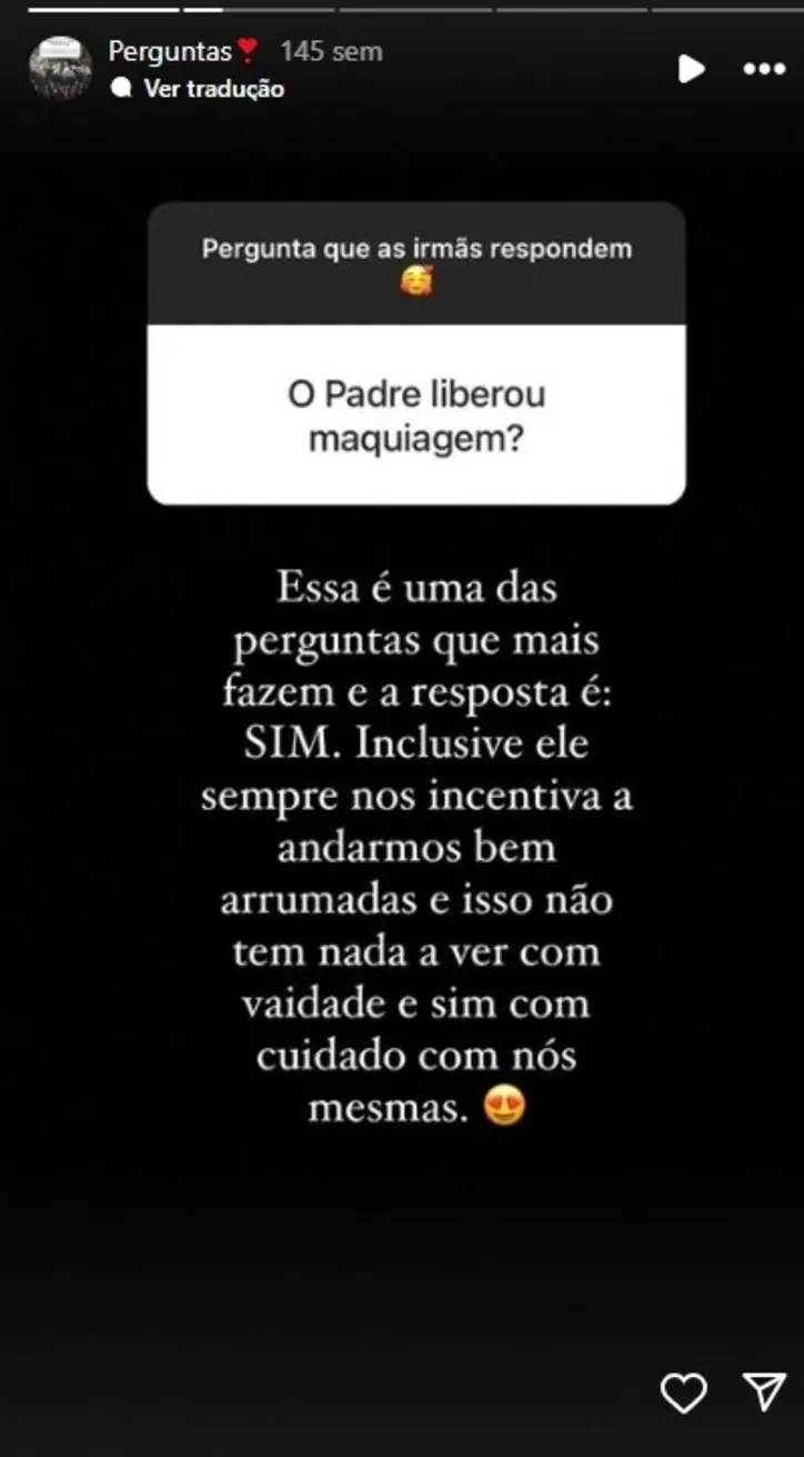 Resposta das freiras
