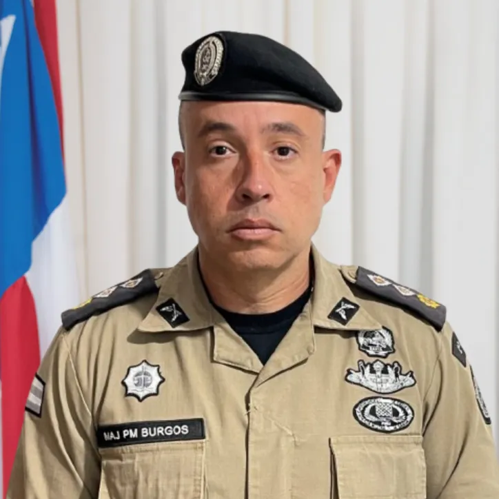 Major Leandro Burgos, comandante da 1ª CIPM