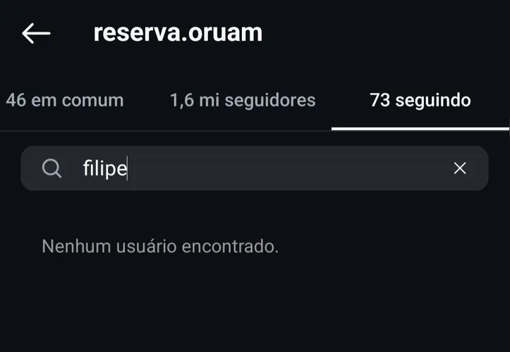 Oruam parou de seguir Filipe Ret