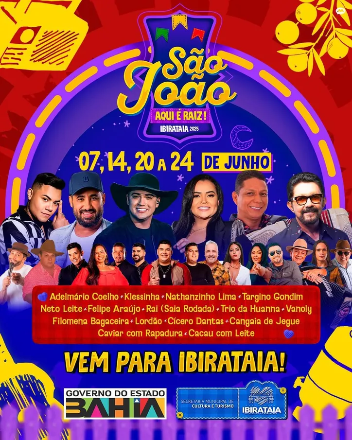 São João de Ibirataia divulga programação; confira
