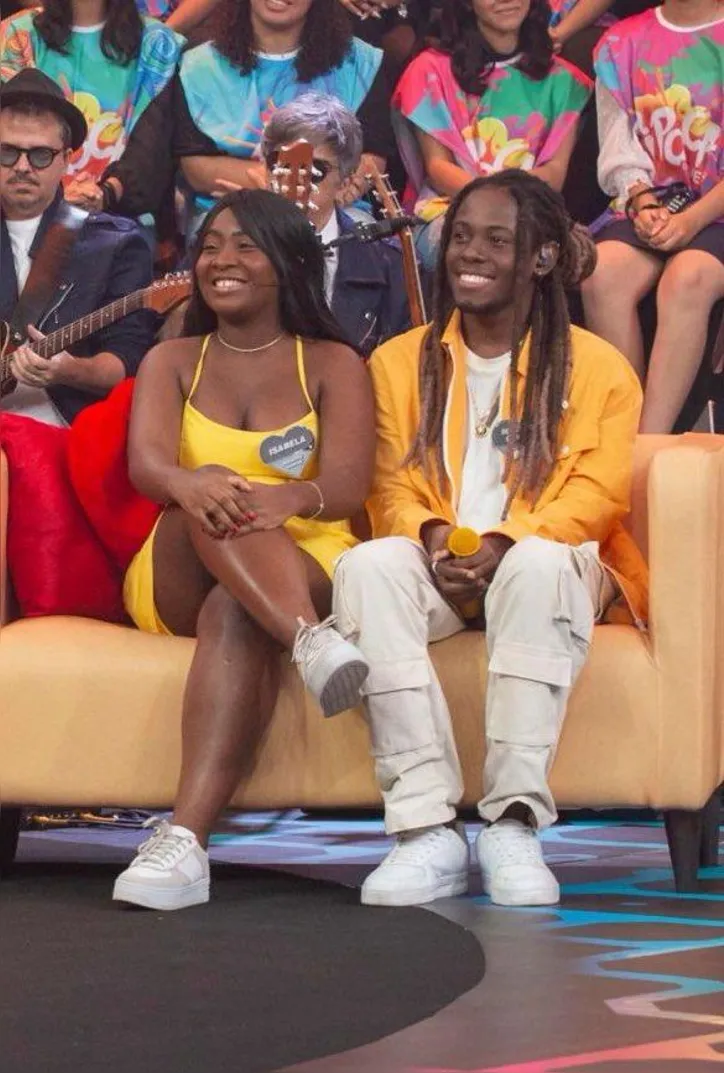 Isa e Marcos durante a participação no reality show