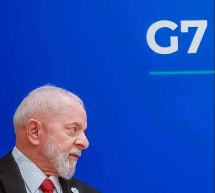Lula em reunião do G7 no Canadá