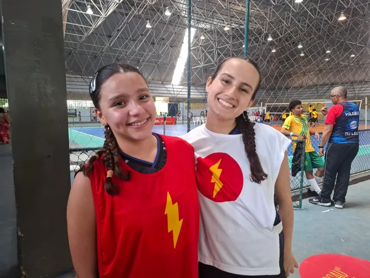 Raicca e Luiza na Liga Nescau