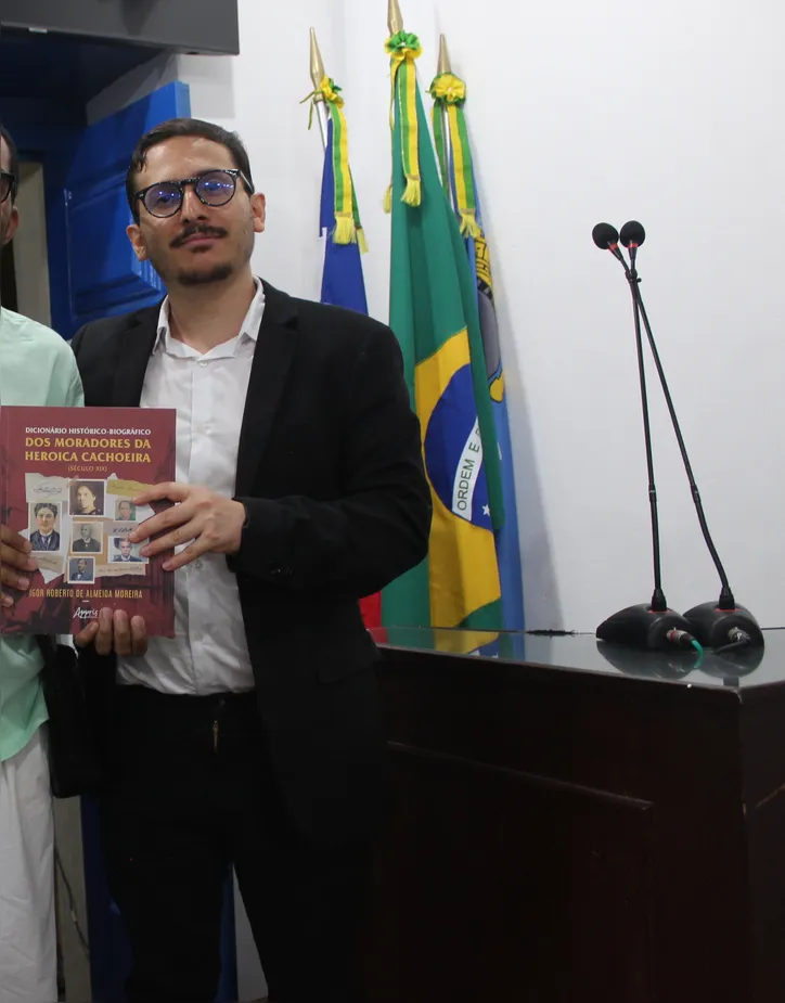 O historiador cachoeirano Igor Almeida, autor do livro