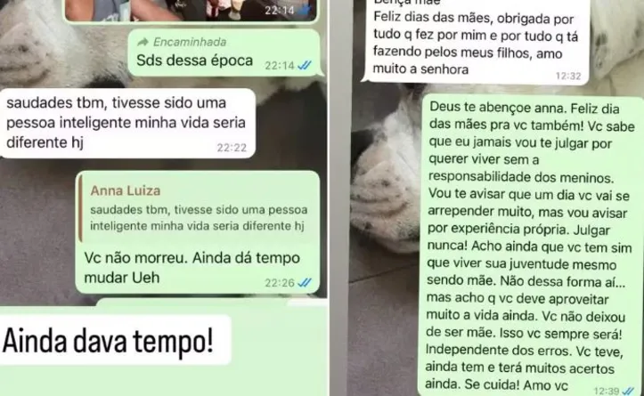Conversa entre Anna e a mãe