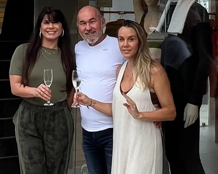 Joaquim, Cláudia e Perla na nova unidade da LIVE! no Horto