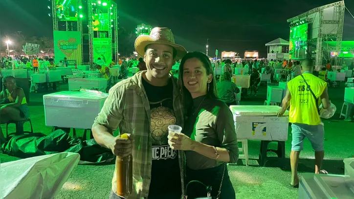 O casal Luan Matheus e Vanessa Medina