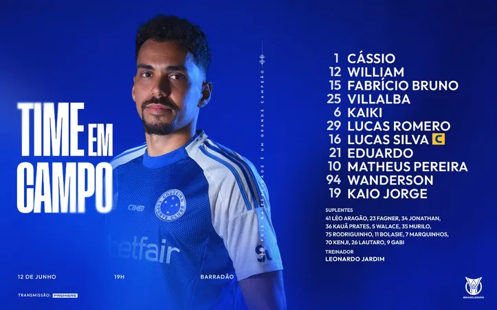 Escalação do Cruzeiro