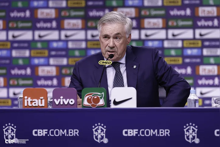 Carlo Ancelotti, técnico da Seleção Brasileira