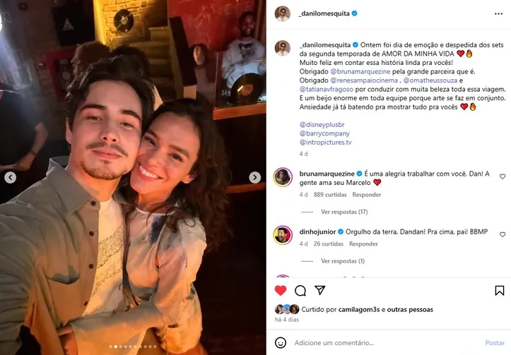 Post de Danilo no Instagram